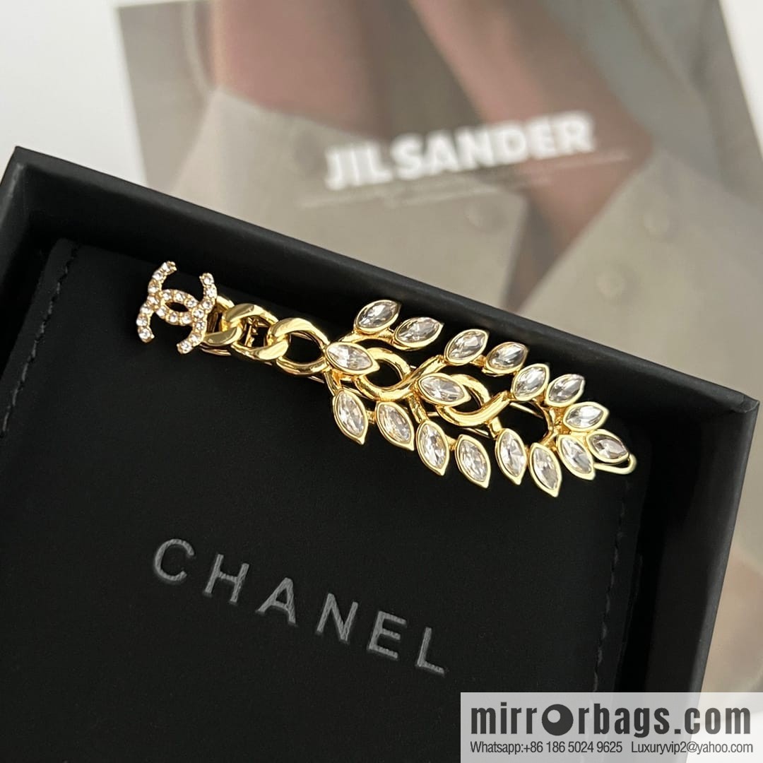 New ☑️ CHANEL Chanel double c gold wheat ear hairpin hairpin