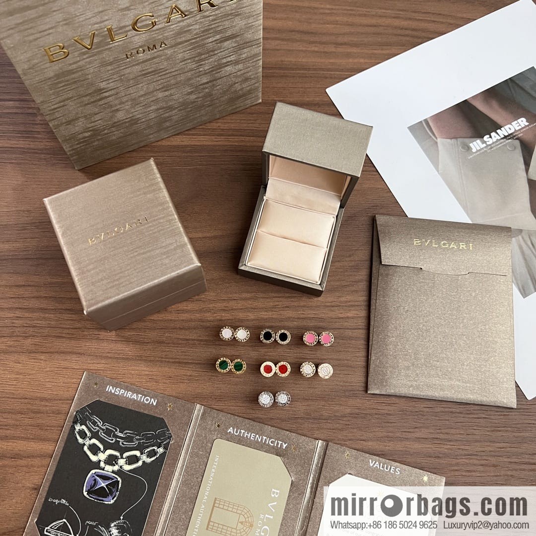 BVLGARI Bulgari round cake earrings