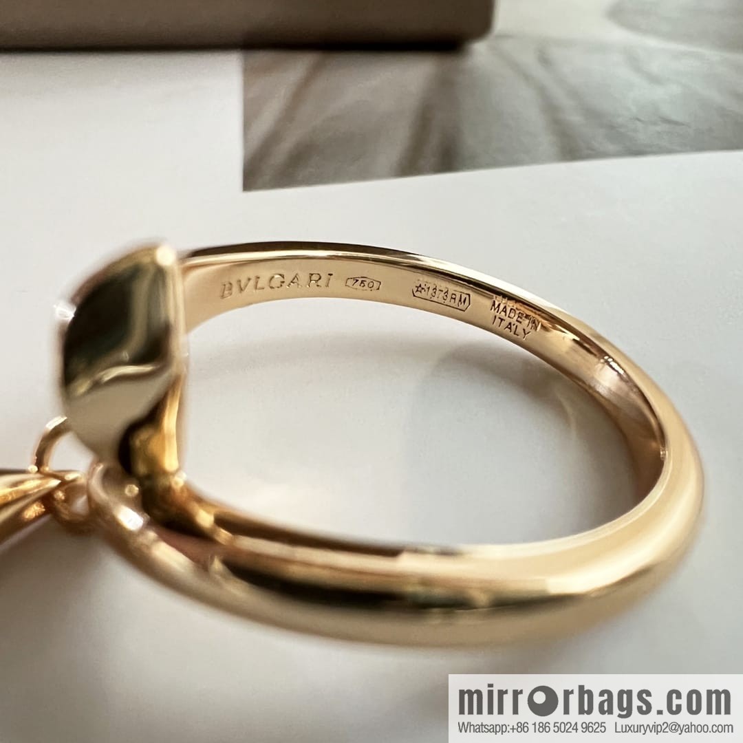 BVLGARI Bulgari classic full diamond fan ring