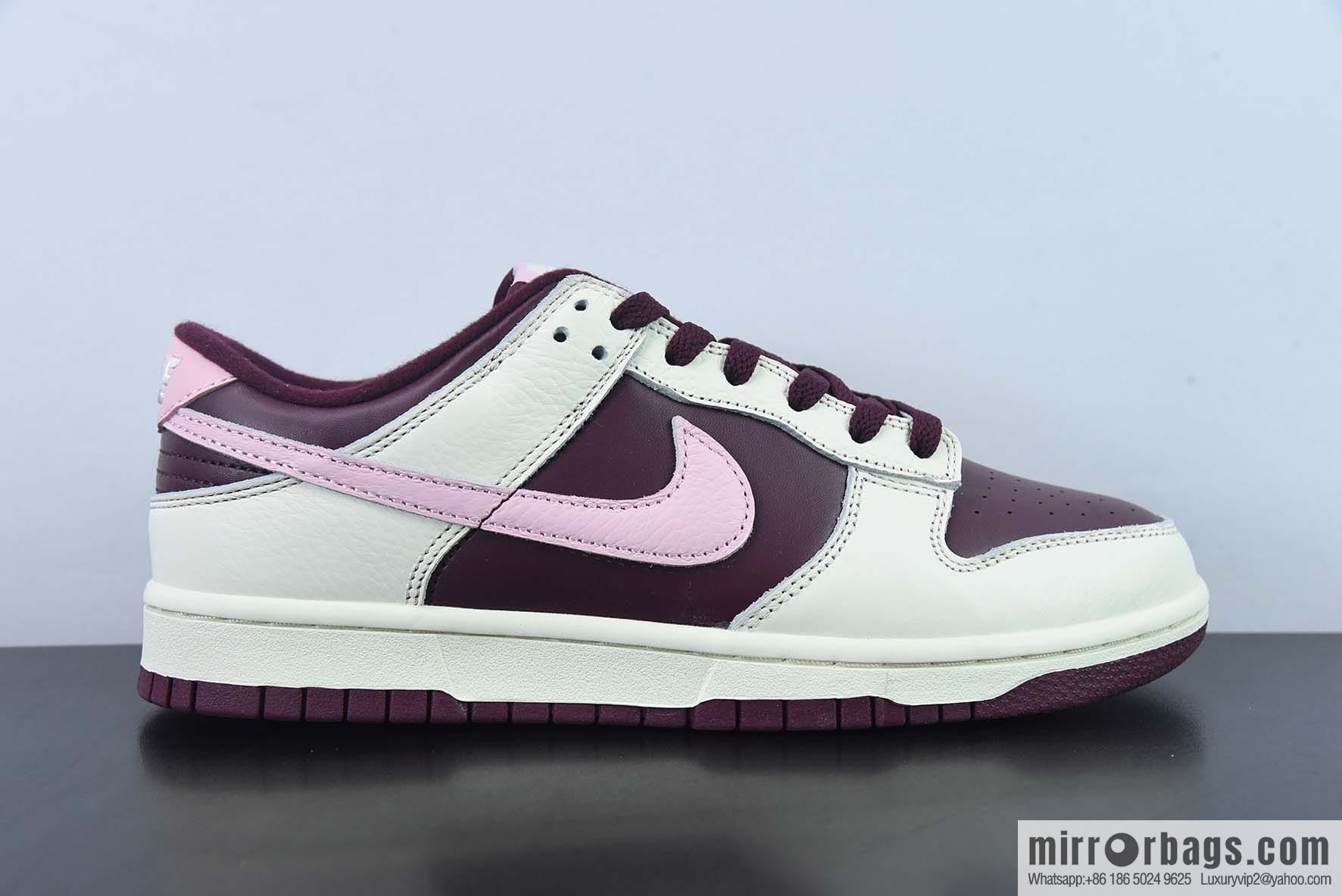 Nike SB Dunk Low burgundy Valentine's Day low-top casual shoes