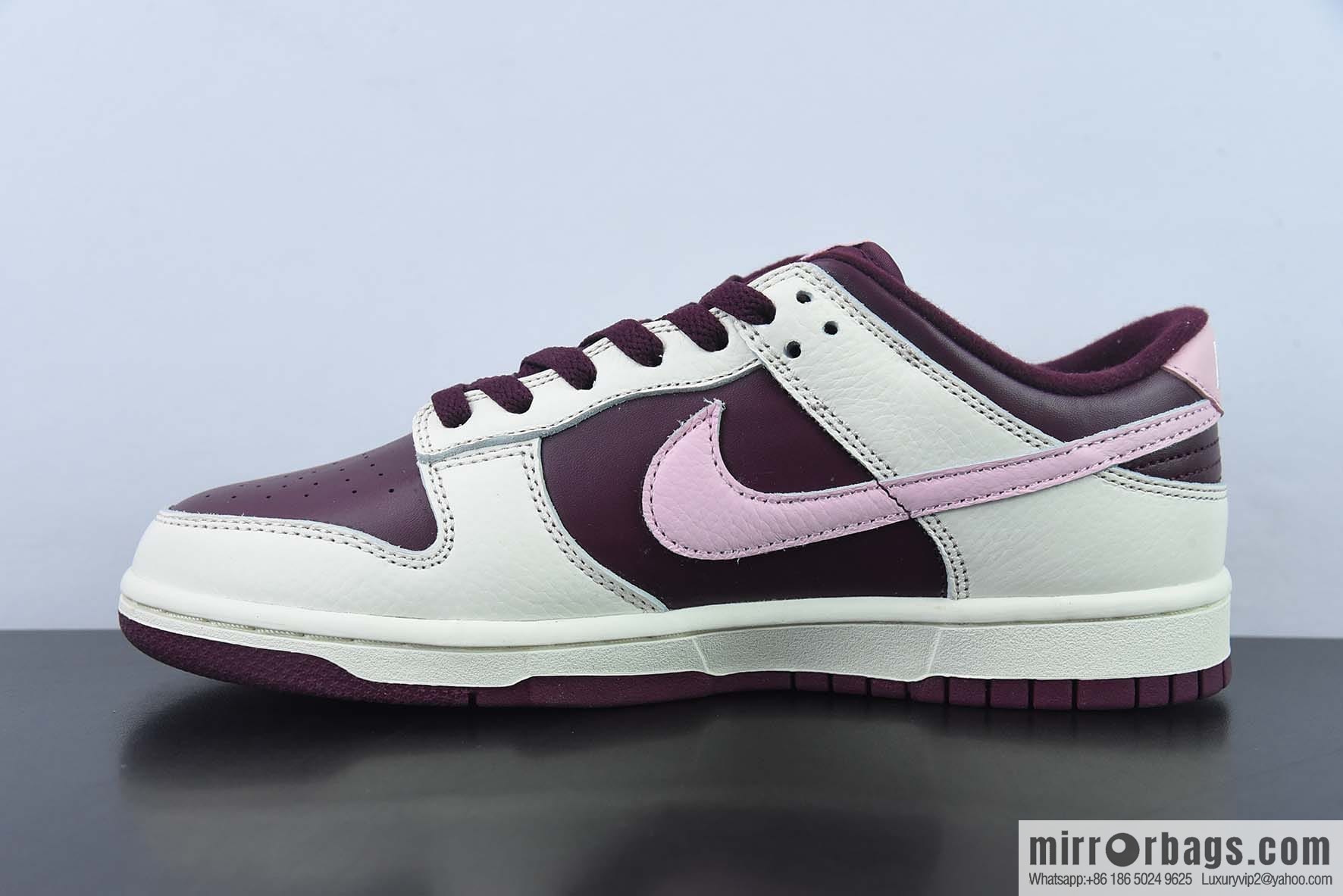 Nike SB Dunk Low burgundy Valentine's Day low-top casual shoes