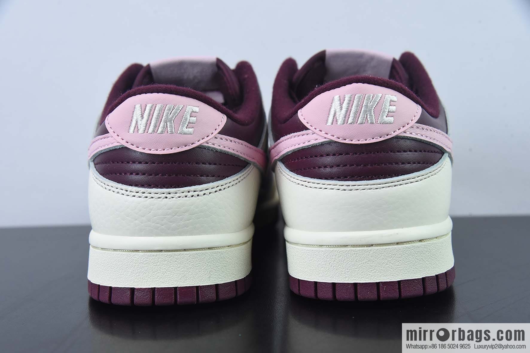 Nike SB Dunk Low burgundy Valentine's Day low-top casual shoes