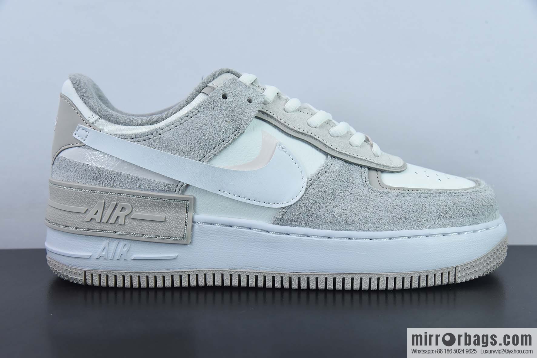 NK WMNS Air Force 1 Shadow's new girl deconstructivist design, Air Force One Macaron low-top casual board shoes, item number: FB7172-111
