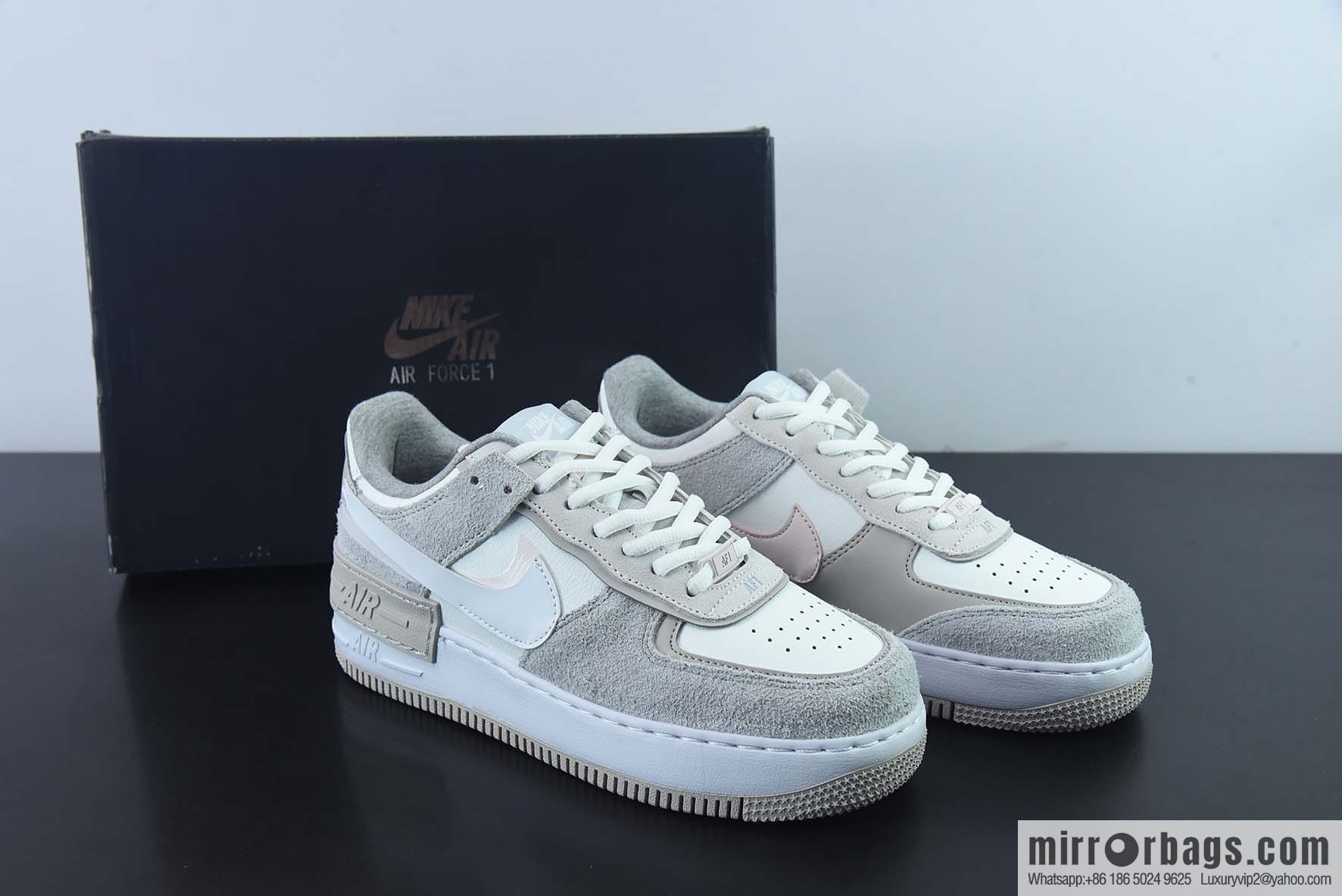 NK WMNS Air Force 1 Shadow's new girl deconstructivist design, Air Force One Macaron low-top casual board shoes, item number: FB7172-111