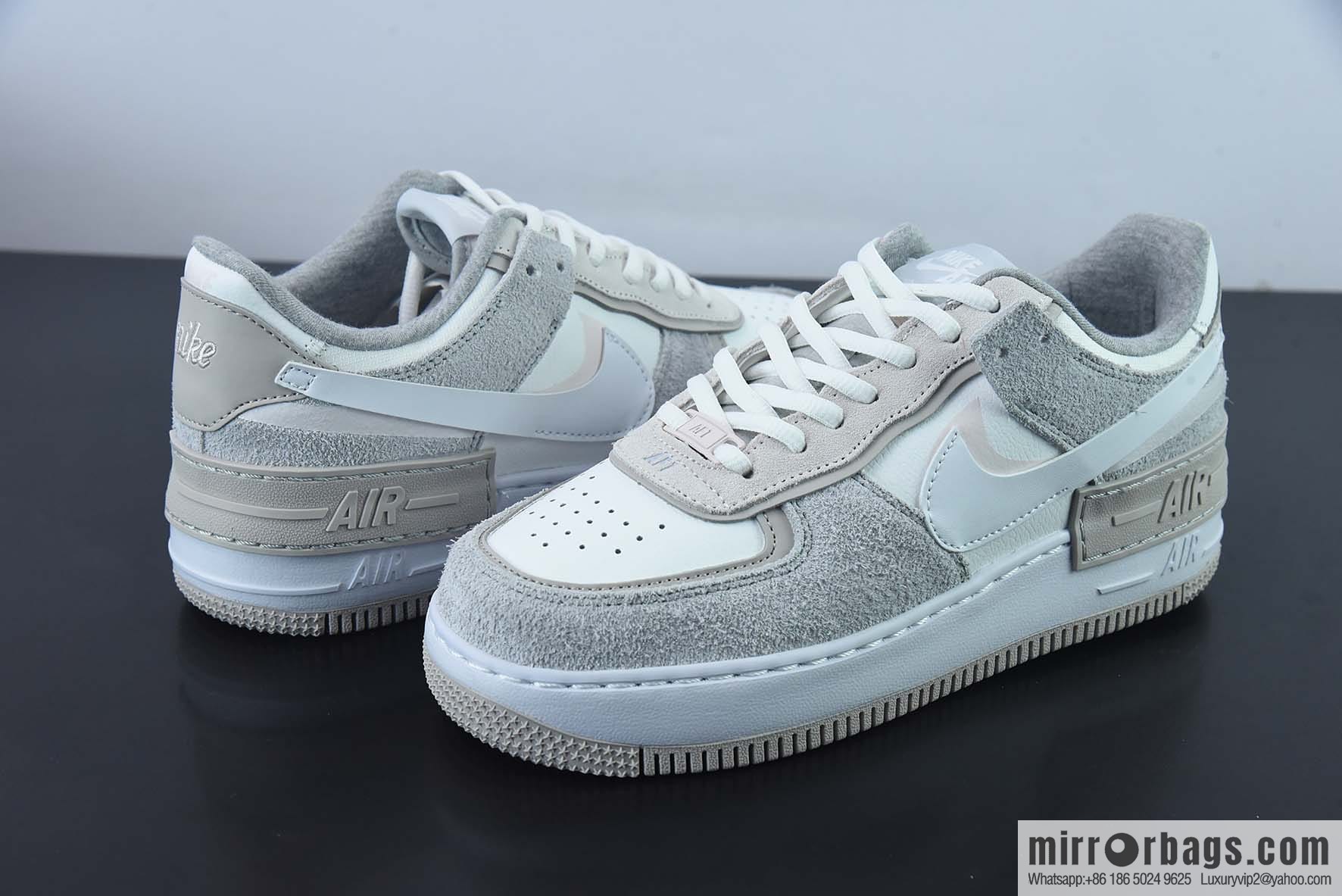 NK WMNS Air Force 1 Shadow's new girl deconstructivist design, Air Force One Macaron low-top casual board shoes, item number: FB7172-111