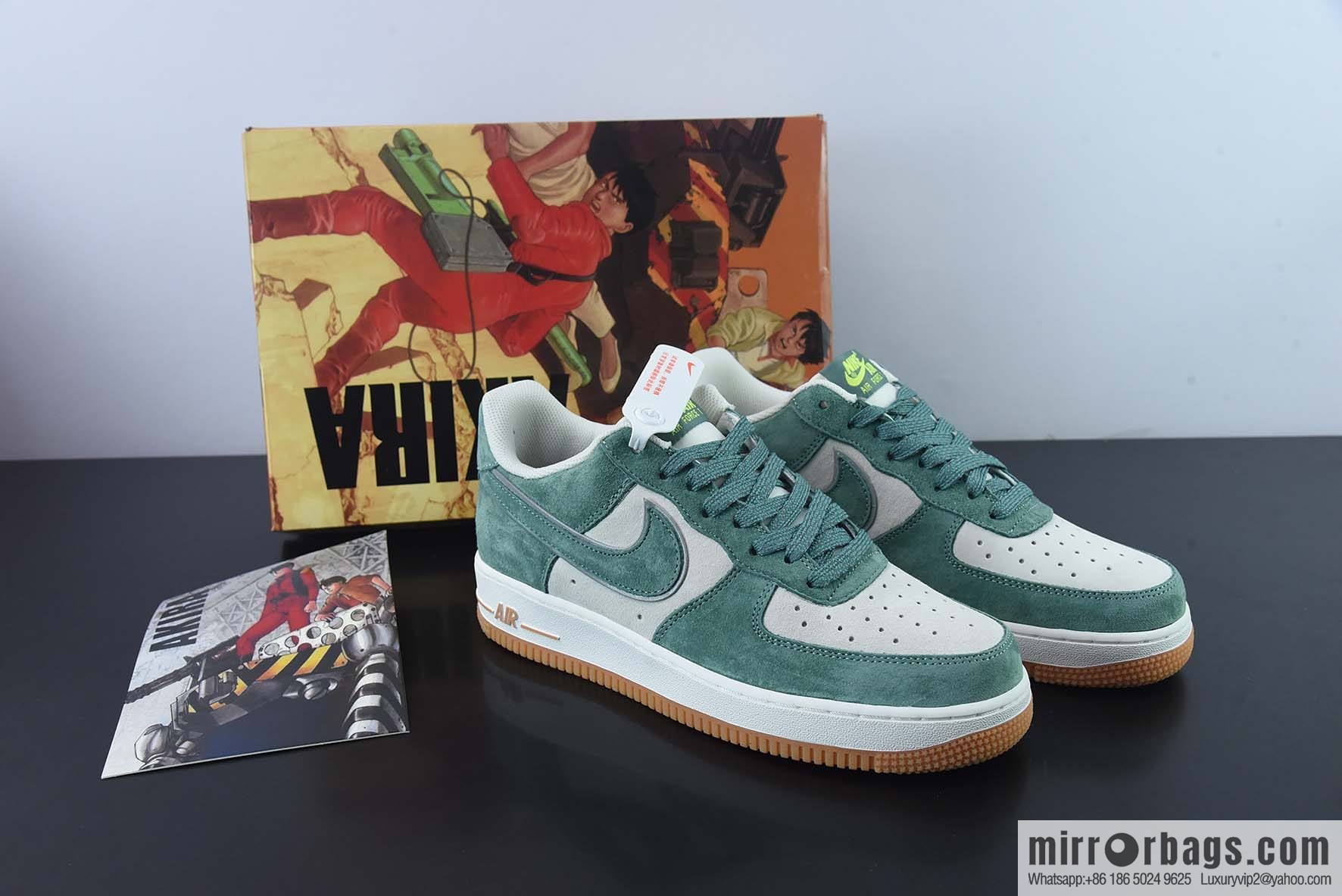 AKIRA × Nike Air Force 1 Low '07 Takashi, suede, gypsy color scheme Air Force No. 1 low-top casual board shoes, item number: CV0820-405