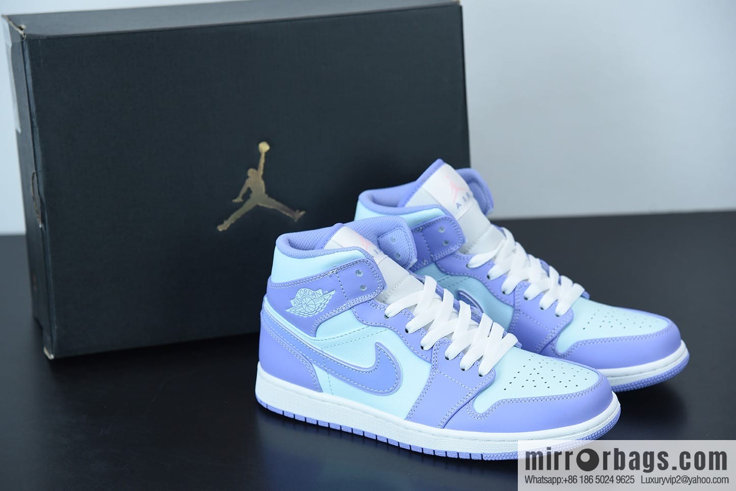 Air Jordan 1 Mid SE AJ1 Joe 1 Violet high-top basketball shoe, item number: 554724-500