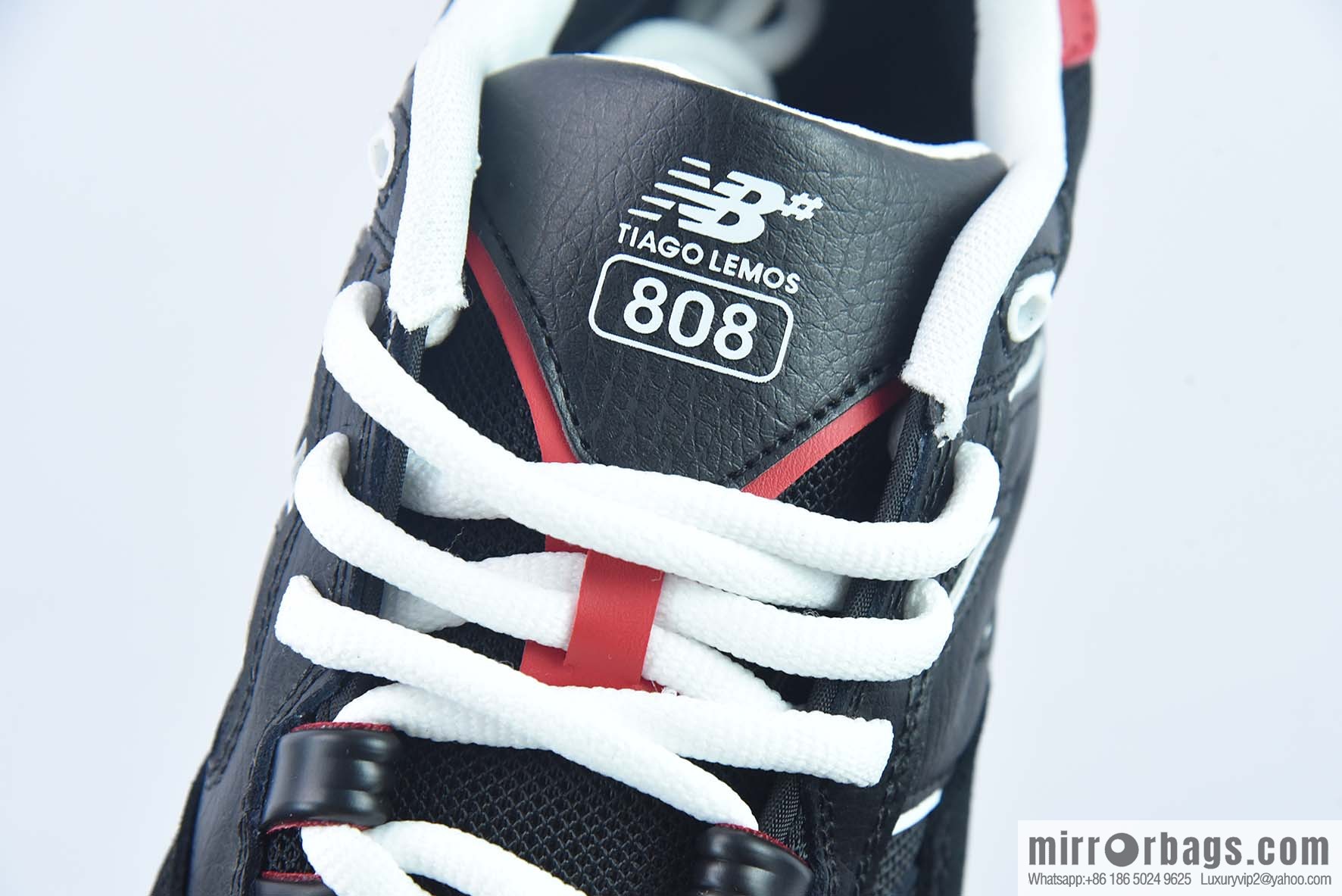 New Balance 808 series, comfortable and durable board shoes, black and red, item number: NM808BRD