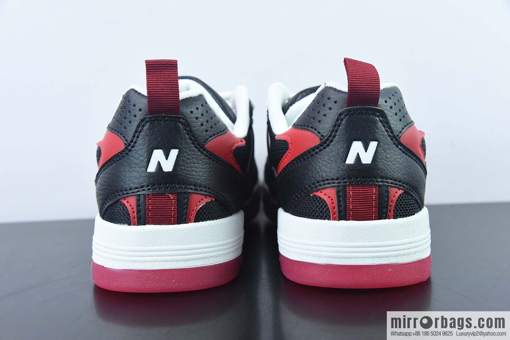 New Balance 808 series, comfortable and durable board shoes, black and red, item number: NM808BRD