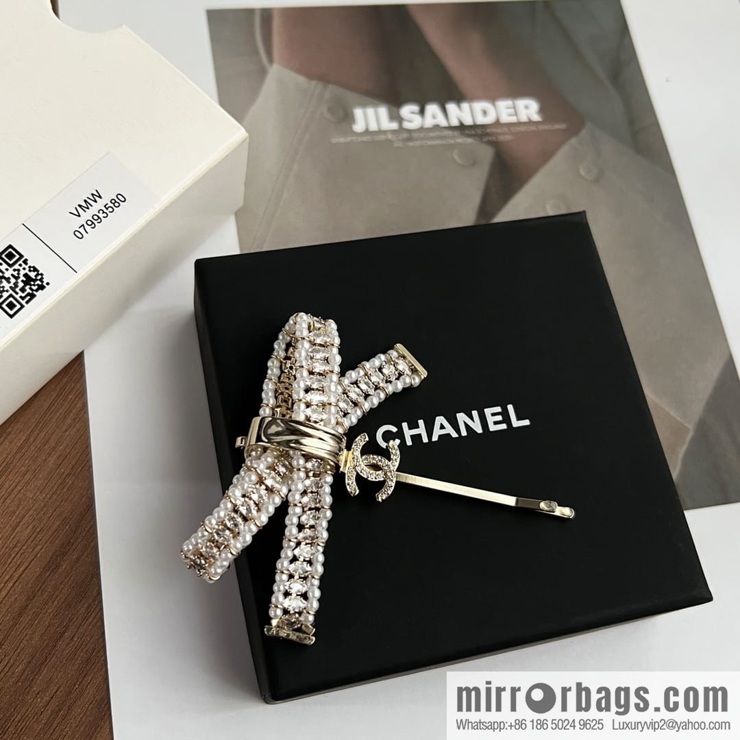 New ☑️ CHANEL Chanel double c bow hairpin hairpin