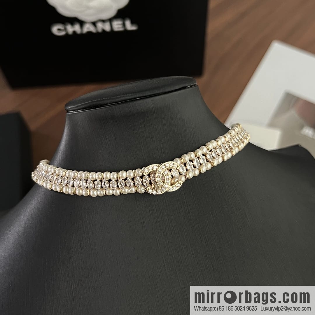 New ☑️ CHANEL Chanel double c pearl necklace