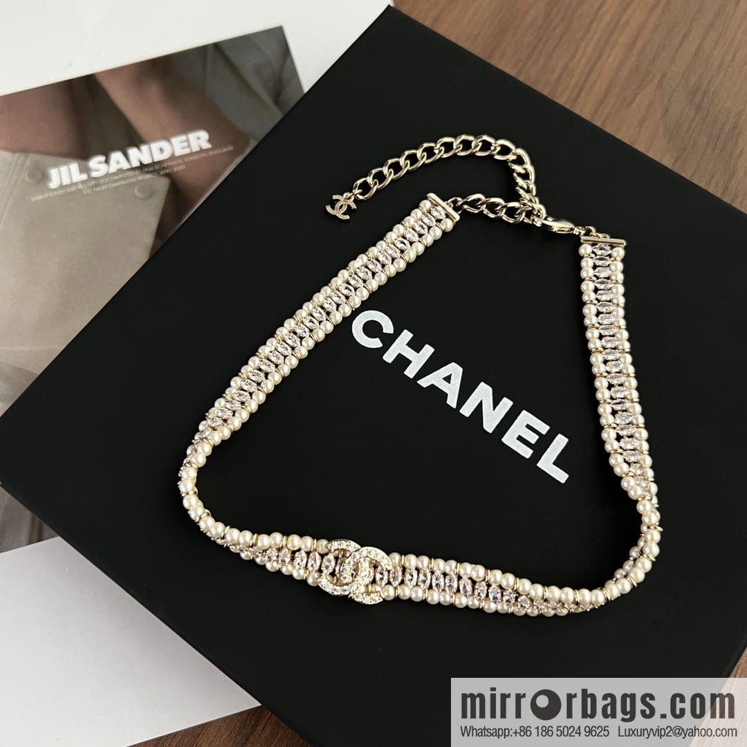 New ☑️ CHANEL Chanel double c pearl necklace