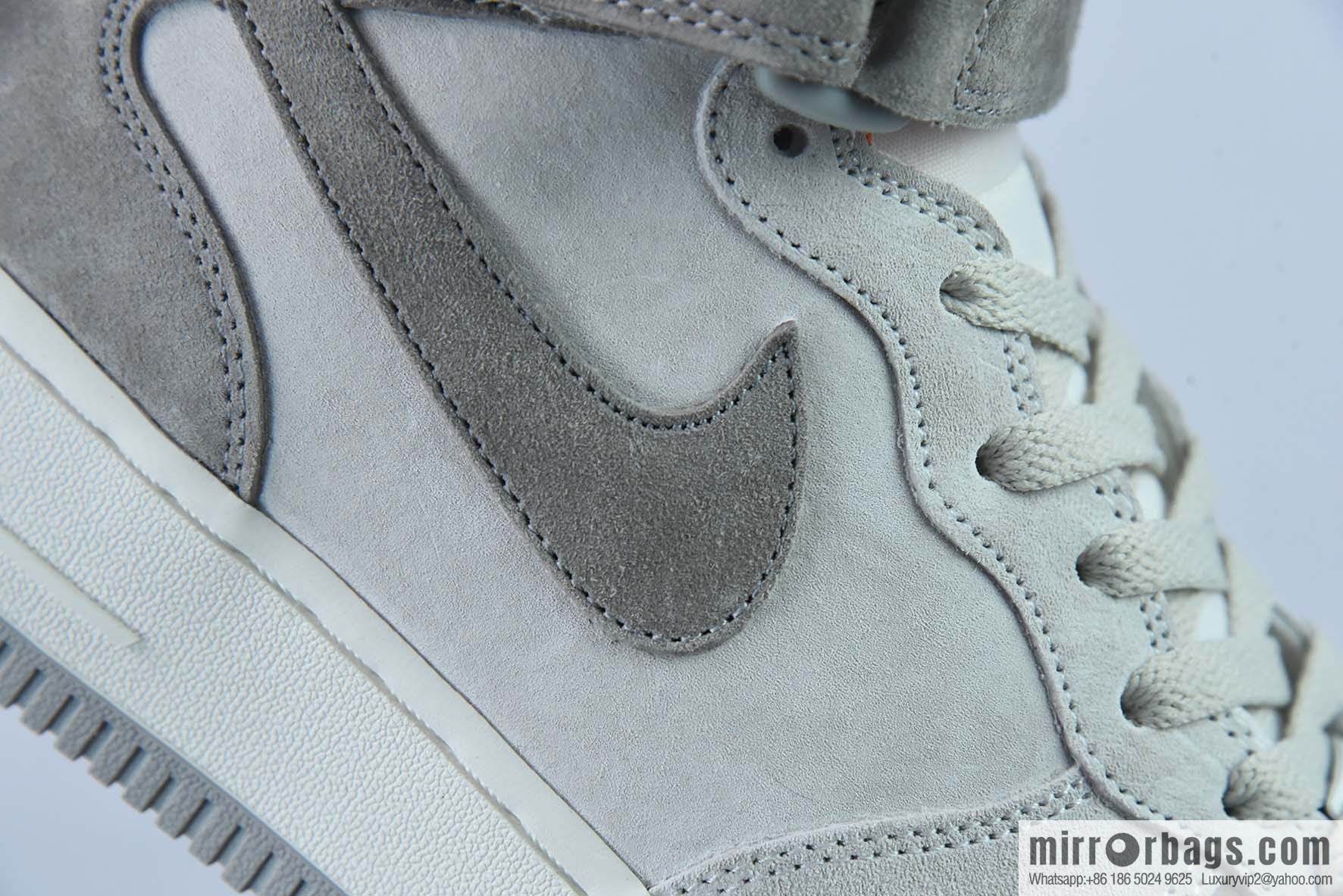 Nike Air Force 1 'Mid 07 gray orange suede, Air Force One medium help casual board shoes, imported suede item number: CQ5059-105