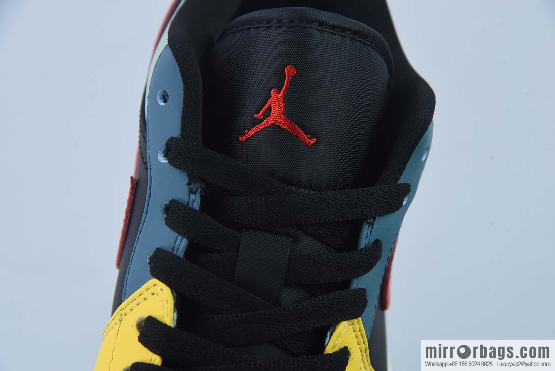 NIKE AIR JORDAN 1 LOW Nike winter new, color matching, black, yellow and red low-top casual board shoes, item number: DN3739-060
