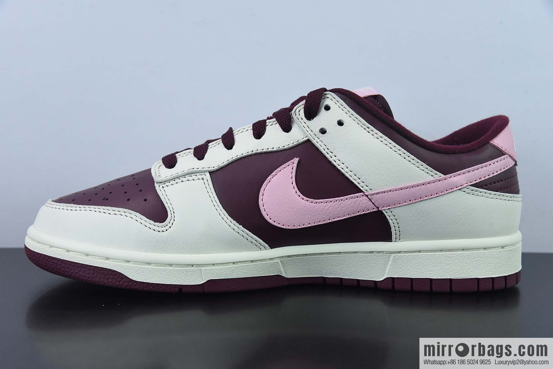 Nike SB Dunk Low dunk series Vintage low-top leisure sports skateboard shoes burgundy Valentine's Day item number: DR9705-100