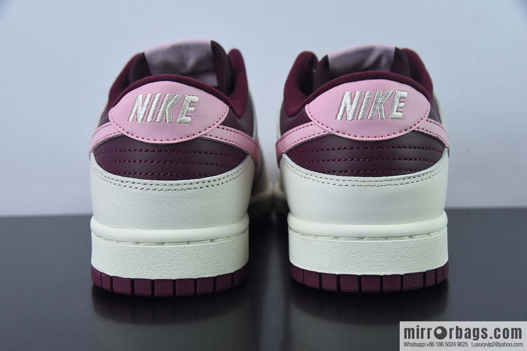 Nike SB Dunk Low dunk series Vintage low-top leisure sports skateboard shoes burgundy Valentine's Day item number: DR9705-100