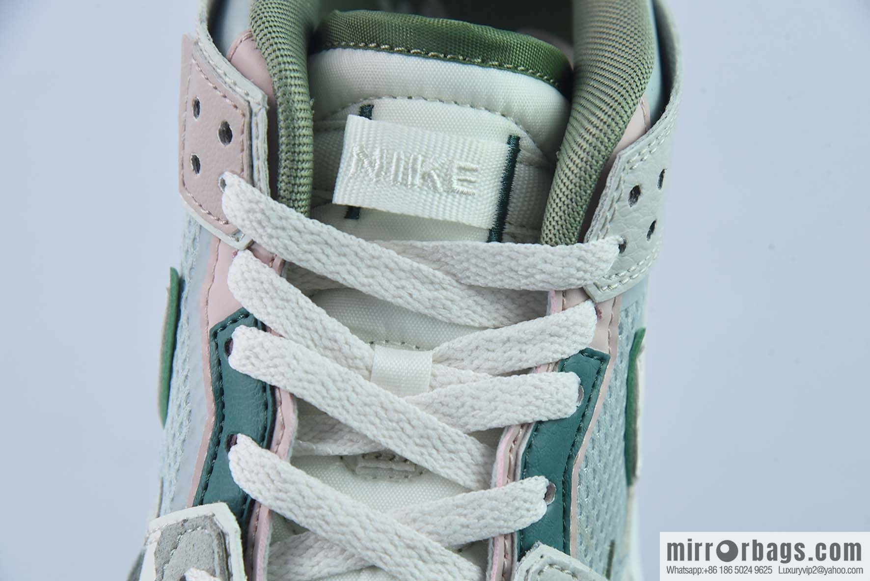 NK Dunk Scrap patchwork monster, white and green pink low-top casual board shoes, item number; DM0802-001
