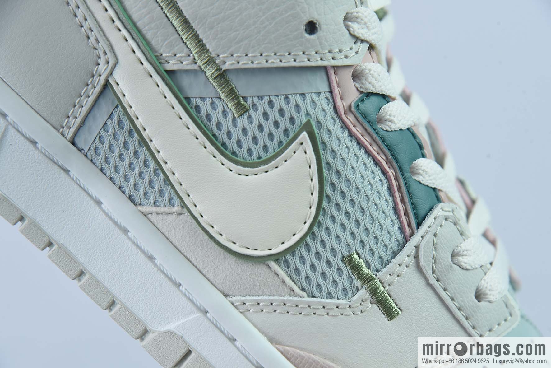 NK Dunk Scrap patchwork monster, white and green pink low-top casual board shoes, item number; DM0802-001