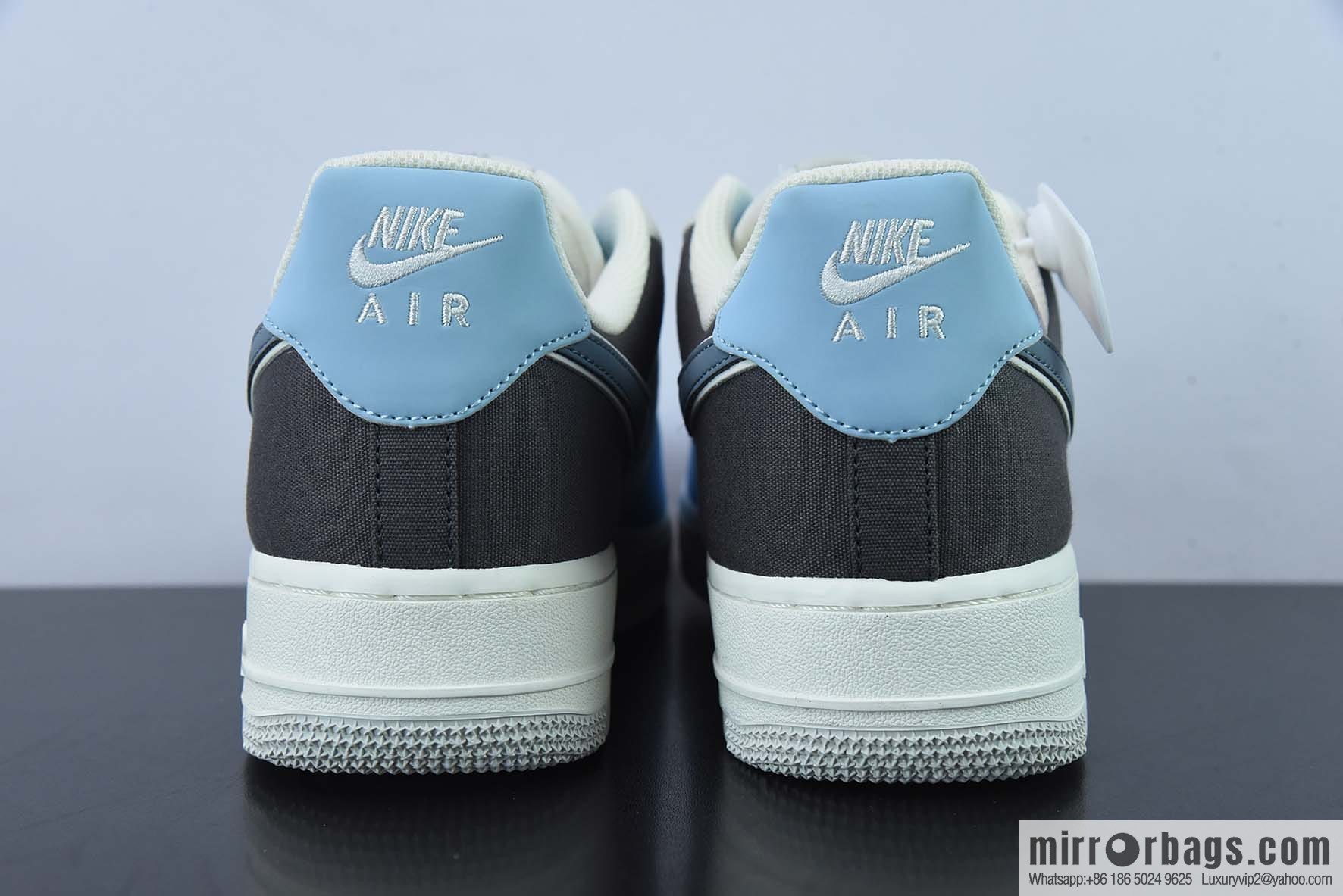 NIke Air Force 1 '07 Light Blue Cloth Air Force One Low Top Casual Shoes Item Number: DG2296-024
