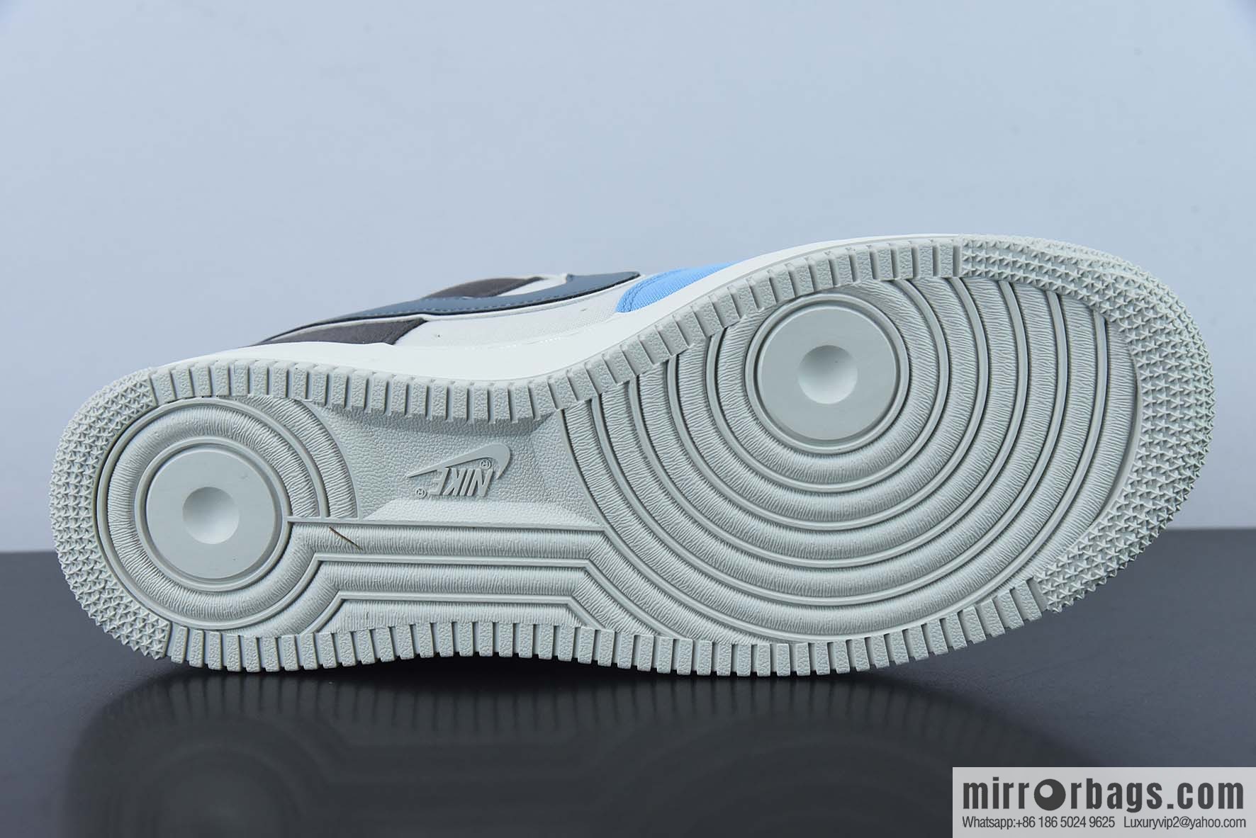 NIke Air Force 1 '07 Light Blue Cloth Air Force One Low Top Casual Shoes Item Number: DG2296-024