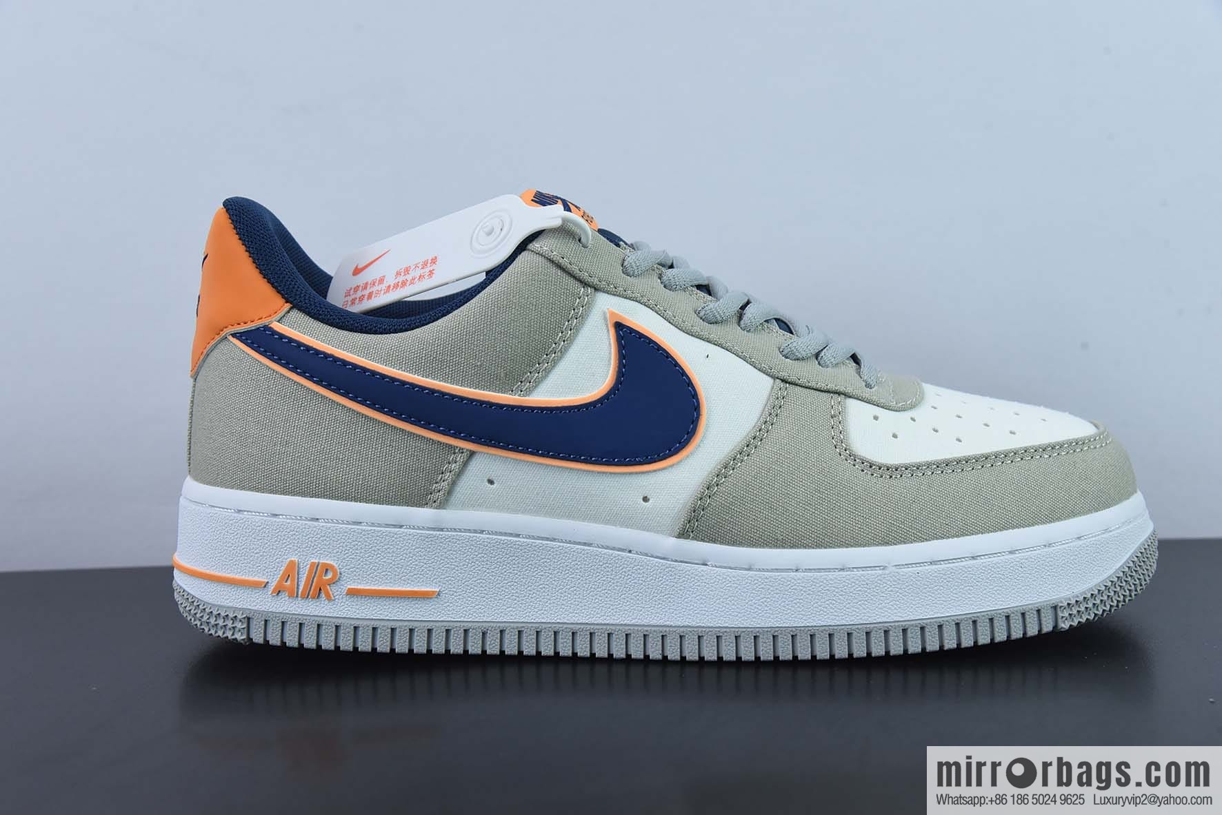 NIke Air Force 1 '07 double hook, cloth surface Air Force No. 1 low-top casual board shoes Item number: DG2296-021