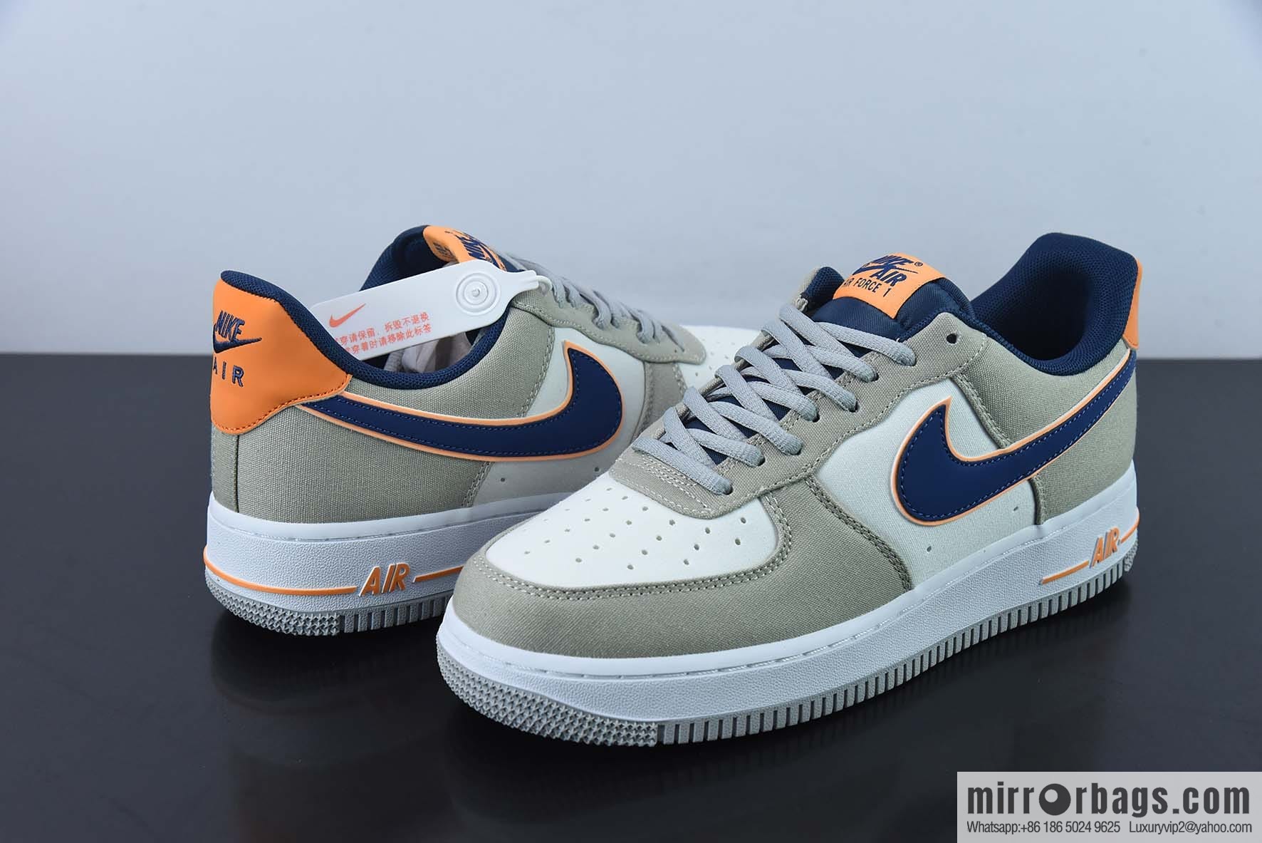 NIke Air Force 1 '07 double hook, cloth surface Air Force No. 1 low-top casual board shoes Item number: DG2296-021