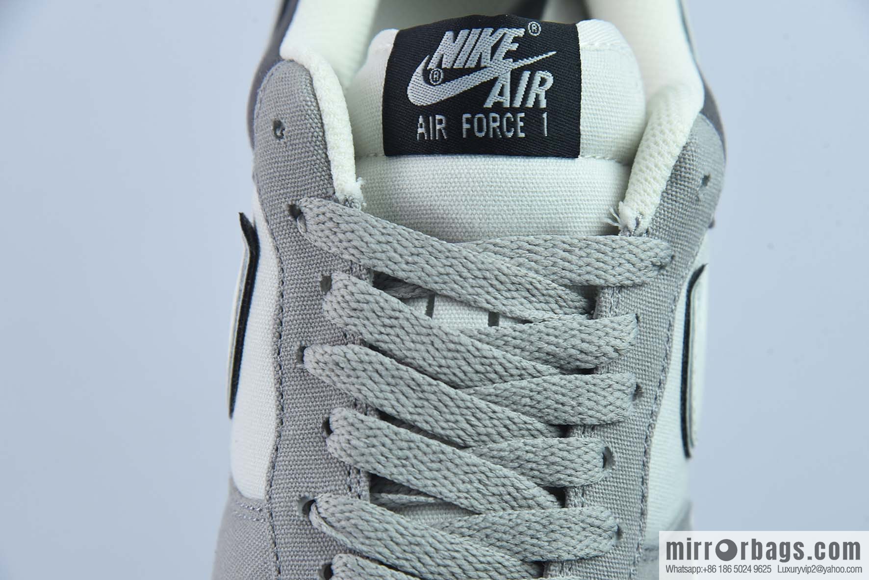 NIke Air Force 1 '07 light gray black cloth surface Air Force No. 1 low-top casual board shoes, item number: DG2296-023