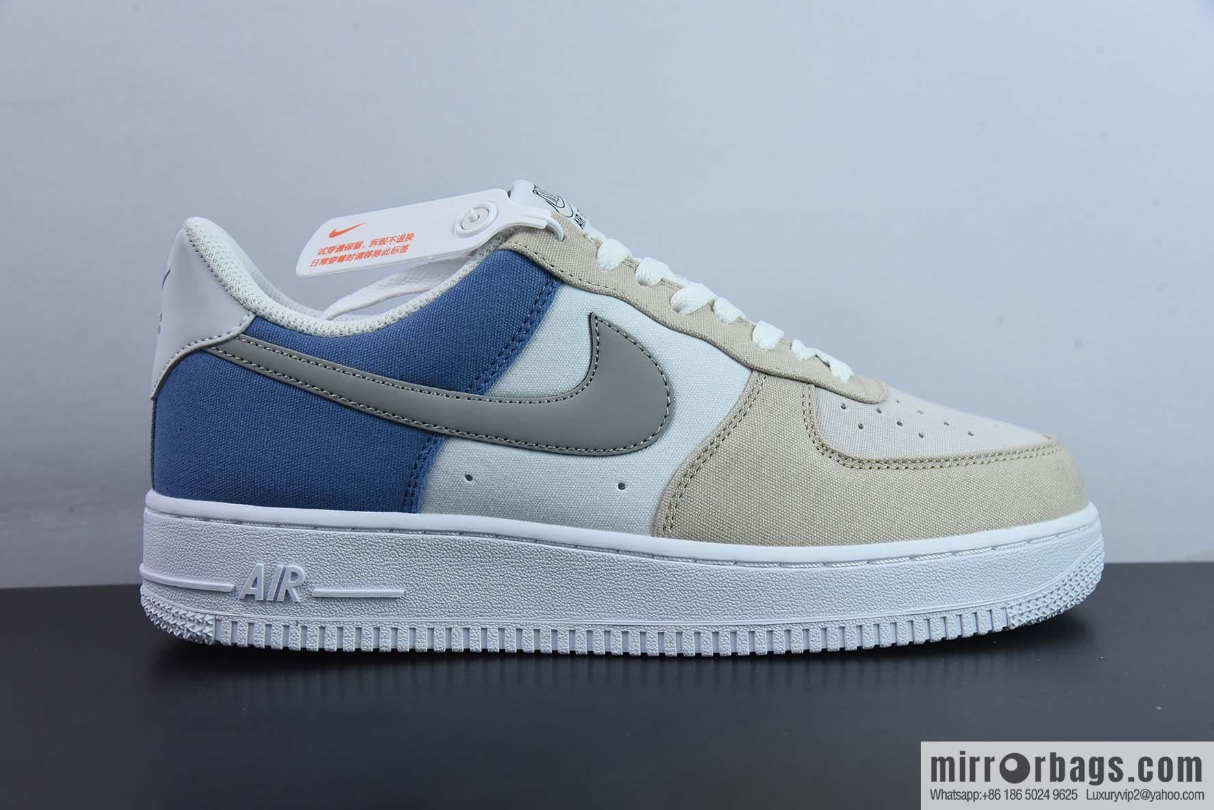 NIke Air Force 1 '07 Gray-blue cloth Air Force One low-top casual board shoes Item number: DG2296-018
