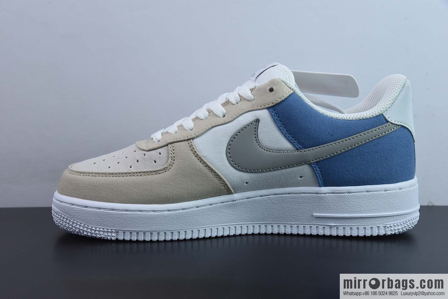 NIke Air Force 1 '07 Gray-blue cloth Air Force One low-top casual board shoes Item number: DG2296-018