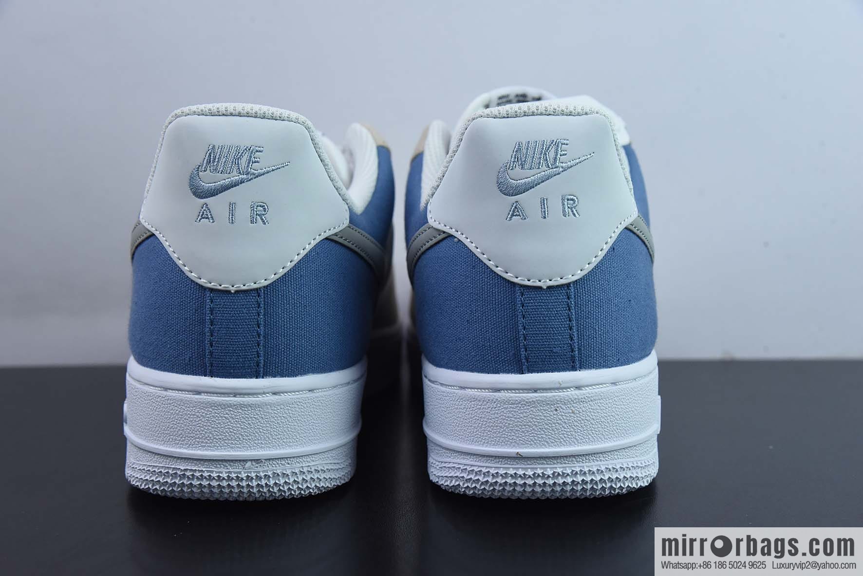 NIke Air Force 1 '07 Gray-blue cloth Air Force One low-top casual board shoes Item number: DG2296-018
