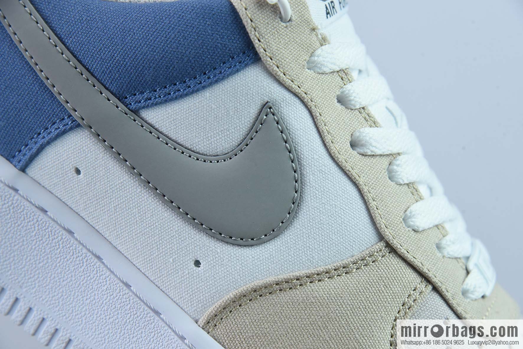 NIke Air Force 1 '07 Gray-blue cloth Air Force One low-top casual board shoes Item number: DG2296-018