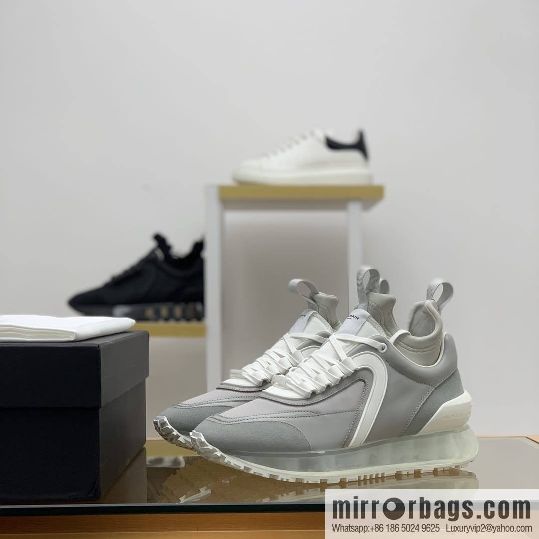 BALMA Balman, men's casual sneakers made of three patchwork materials of anti-velvet leather