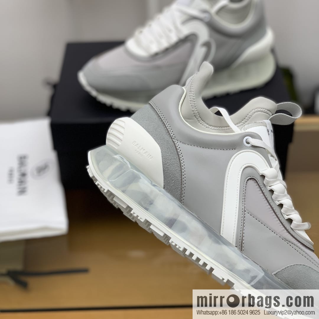 BALMA Balman, men's casual sneakers made of three patchwork materials of anti-velvet leather