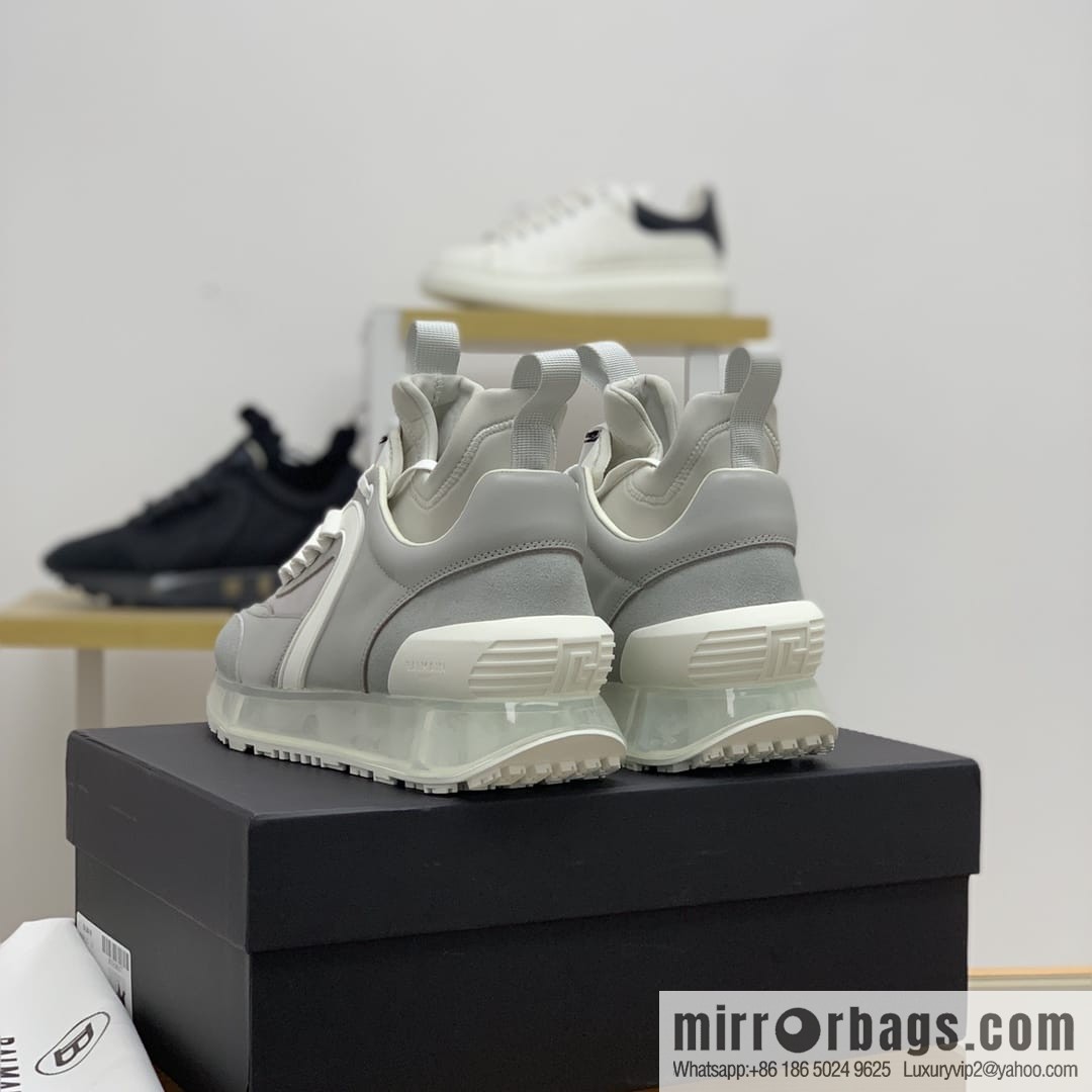 BALMA Balman, men's casual sneakers made of three patchwork materials of anti-velvet leather