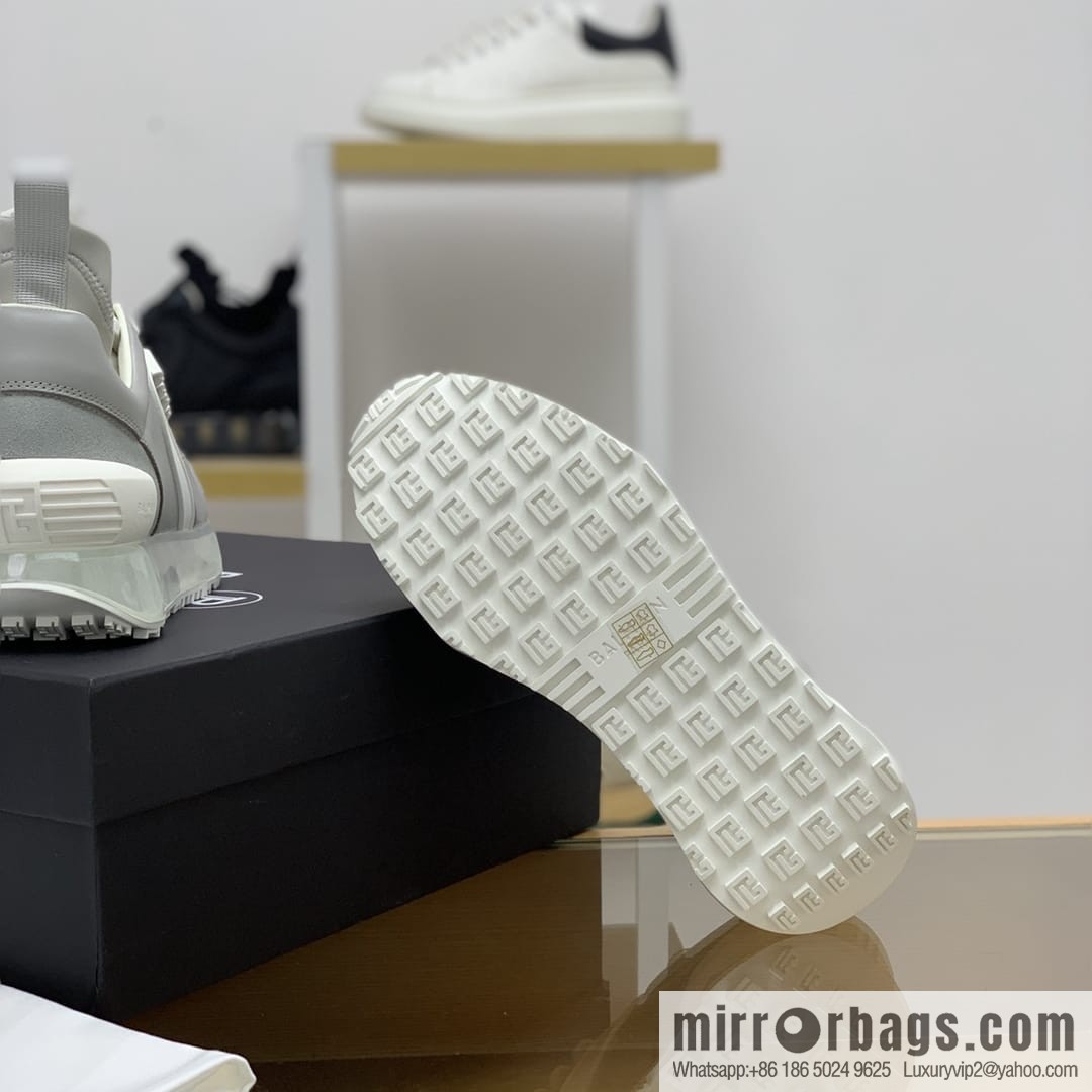 BALMA Balman, men's casual sneakers made of three patchwork materials of anti-velvet leather