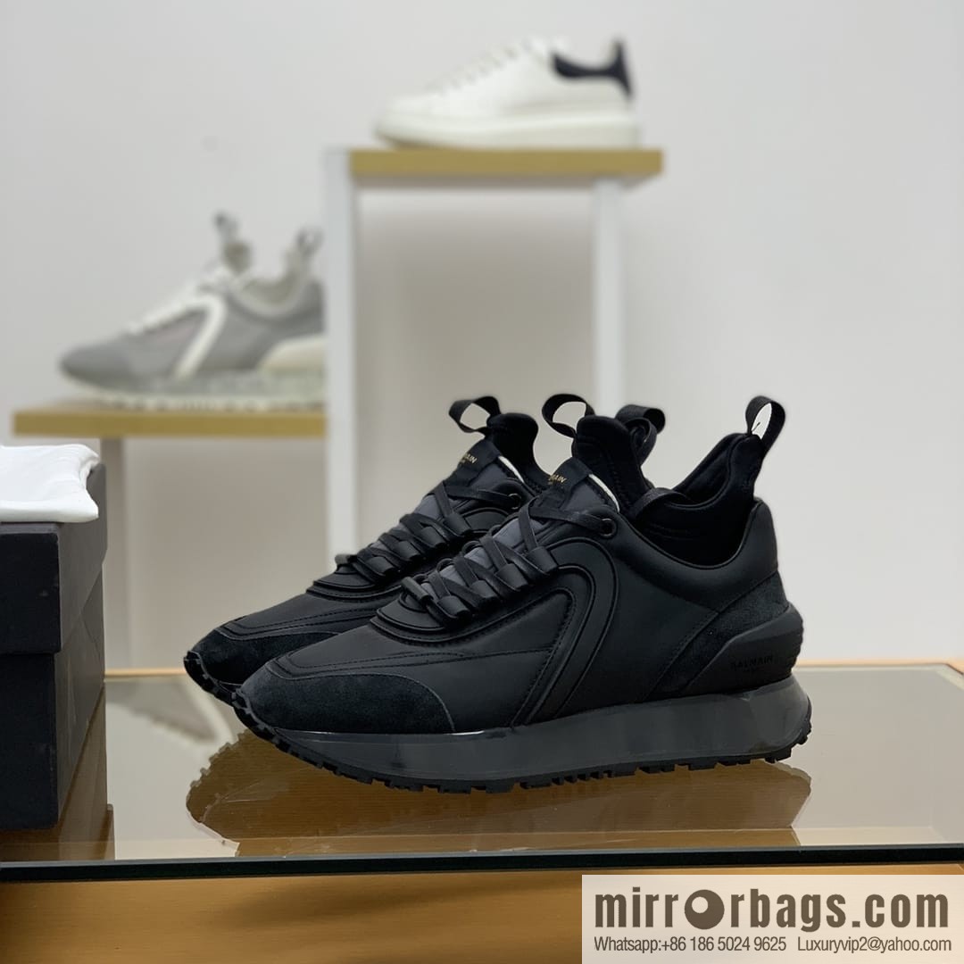 BALMA Balman, men's casual sneakers made of three patchwork materials of anti-velvet leather