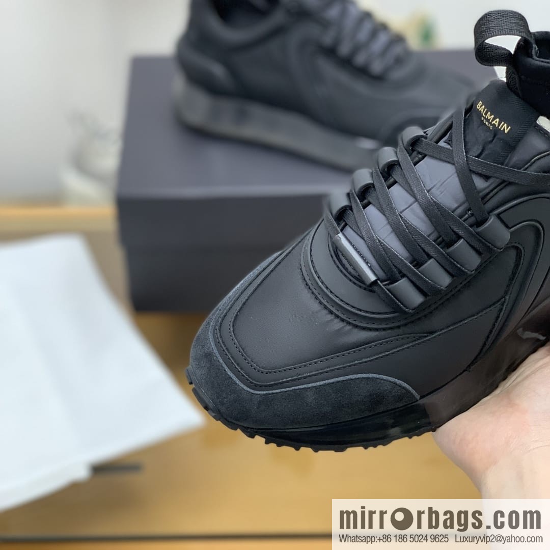 BALMA Balman, men's casual sneakers made of three patchwork materials of anti-velvet leather