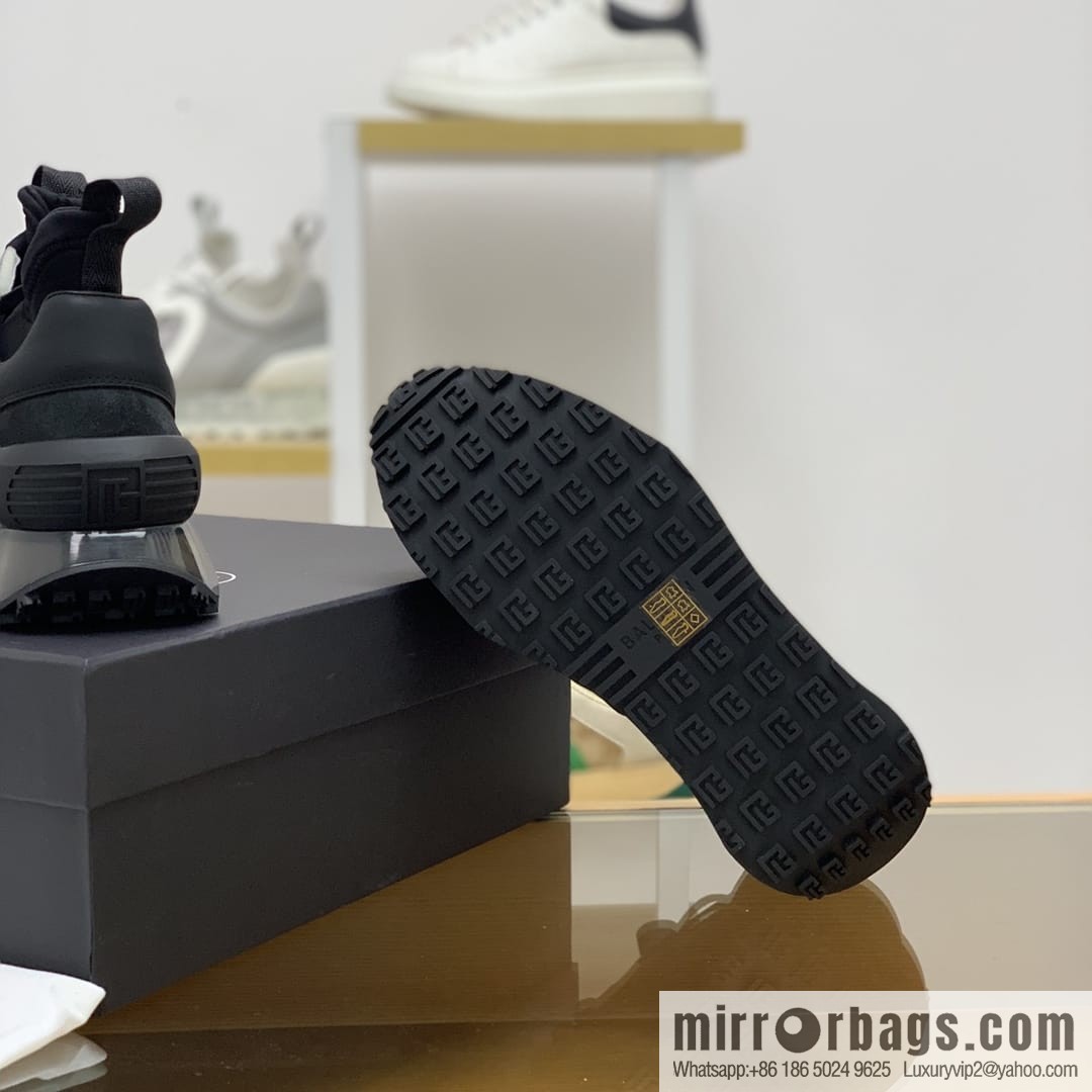 BALMA Balman, men's casual sneakers made of three patchwork materials of anti-velvet leather