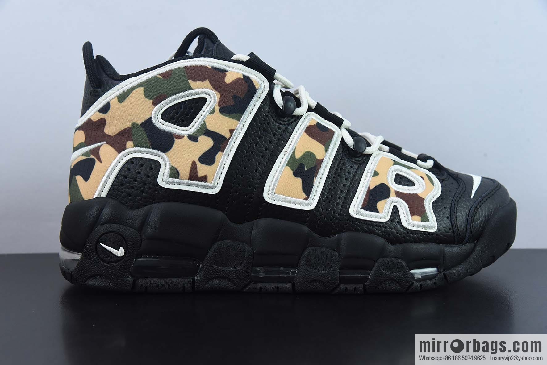 NK Air More Uptempo big AIR leather Vintage basketball shoes, official item number: CJ6122-001