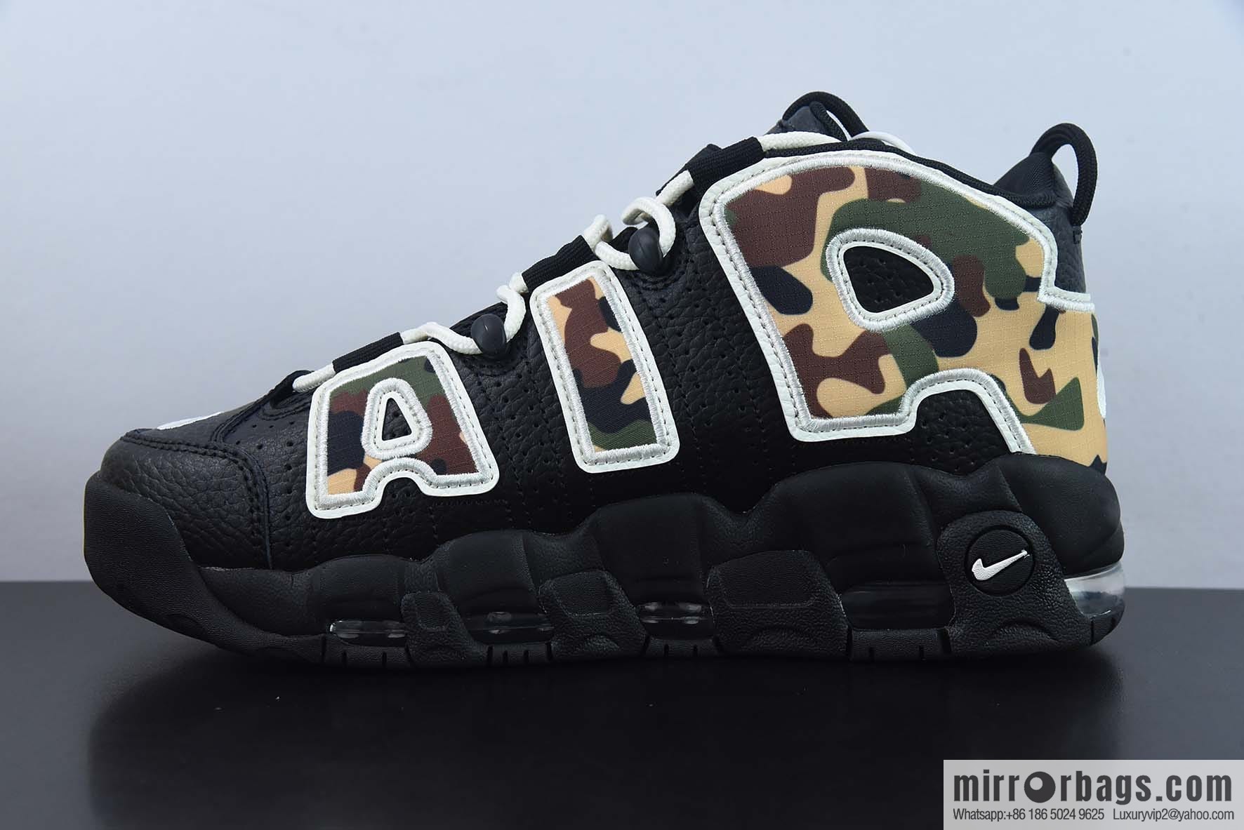 NK Air More Uptempo big AIR leather Vintage basketball shoes, official item number: CJ6122-001
