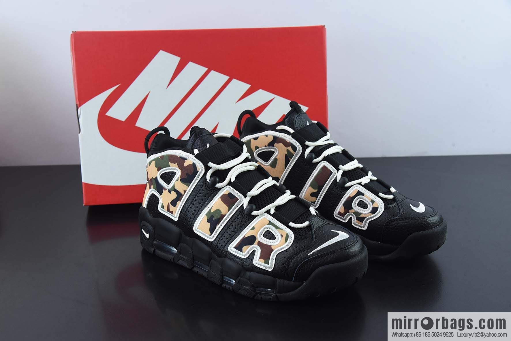 NK Air More Uptempo big AIR leather Vintage basketball shoes, official item number: CJ6122-001
