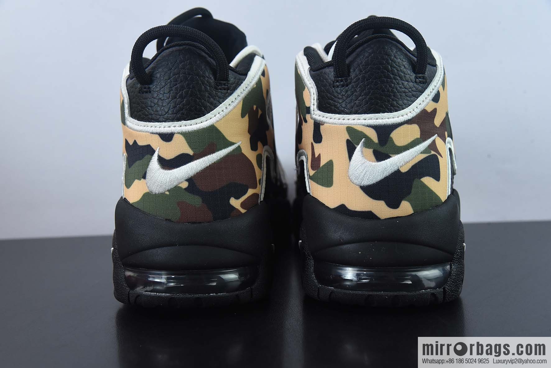 NK Air More Uptempo big AIR leather Vintage basketball shoes, official item number: CJ6122-001