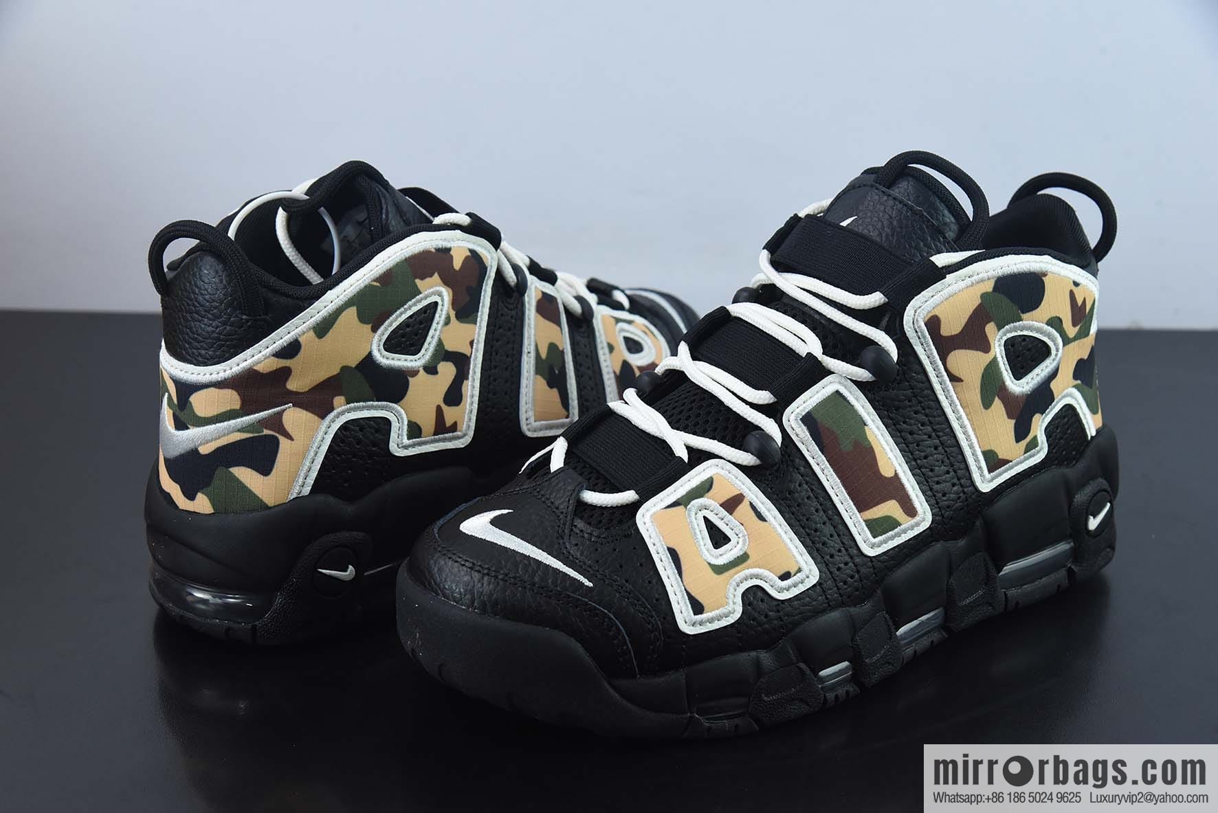 NK Air More Uptempo big AIR leather Vintage basketball shoes, official item number: CJ6122-001