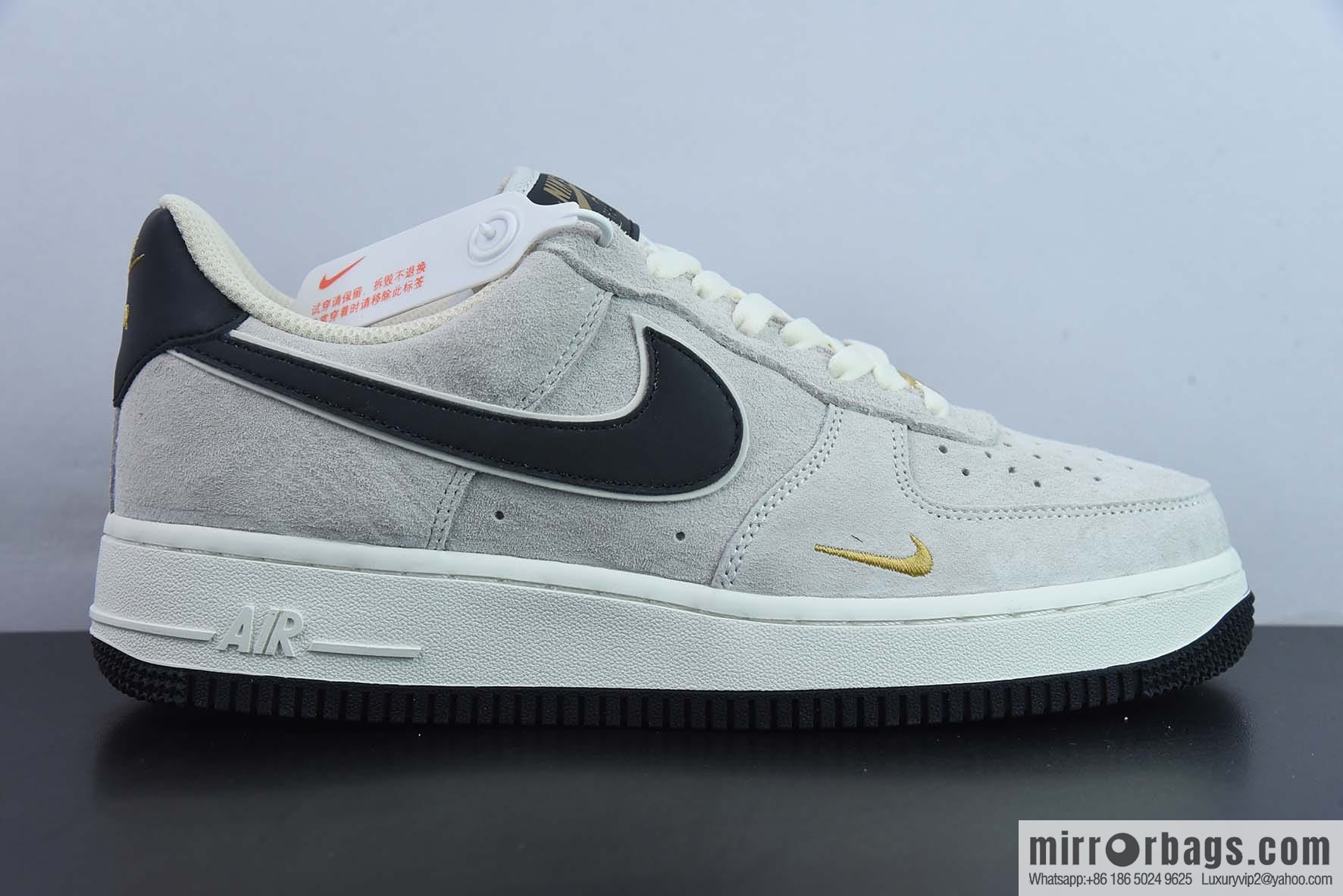 Nike Air Force 1 Low '07 small hook black suede, Air Force One low help item number: KK5636-810