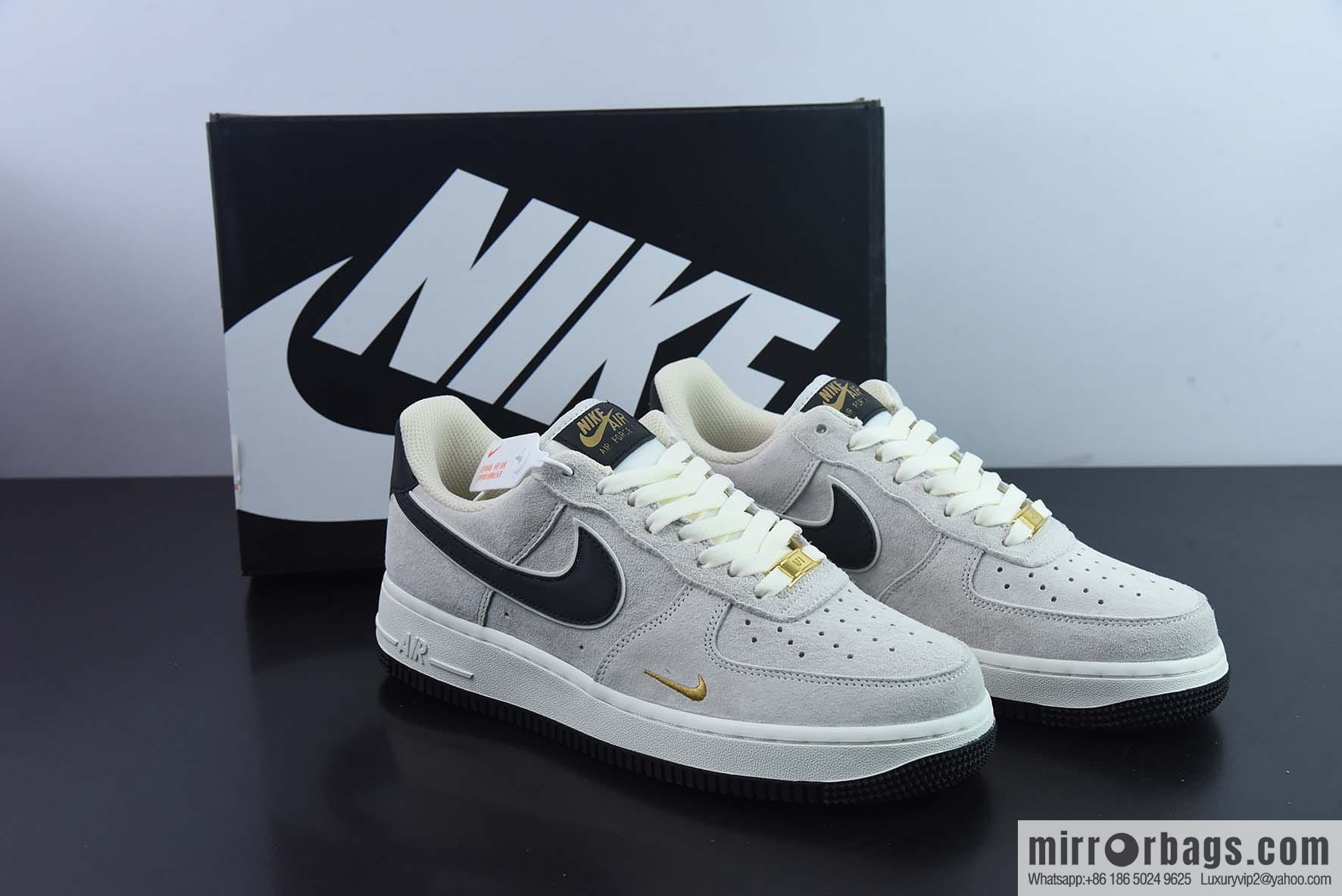 Nike Air Force 1 Low '07 small hook black suede, Air Force One low help item number: KK5636-810