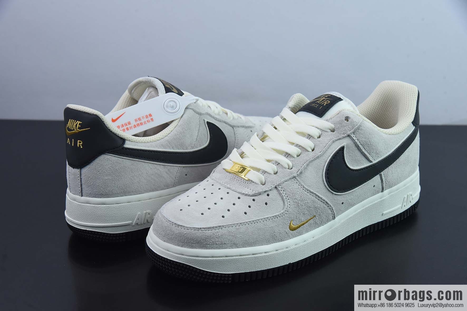 Nike Air Force 1 Low '07 small hook black suede, Air Force One low help item number: KK5636-810
