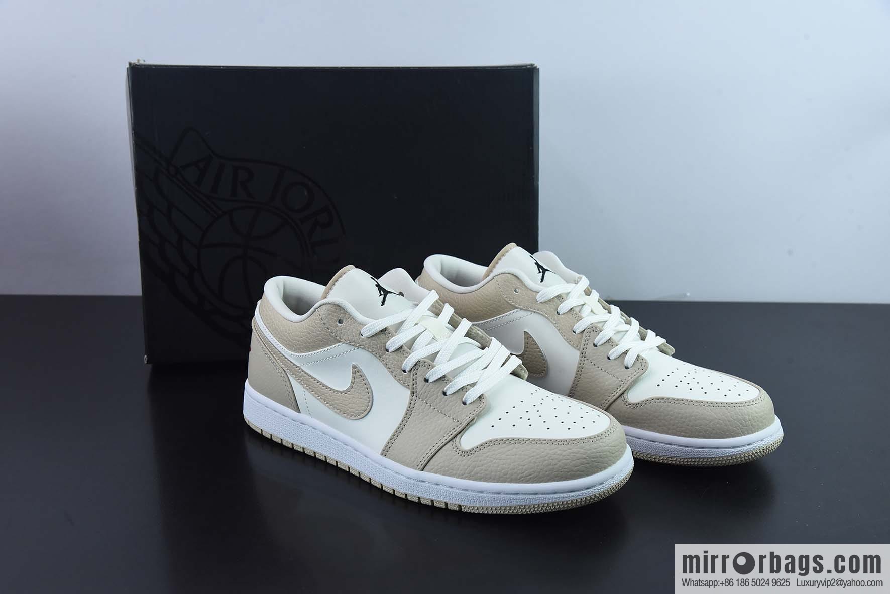 Air Jordan 1 Low sail white and yellow AJ1 Joe 1 Jordan series low-top casual sports shoes, item number: FB7168-121
