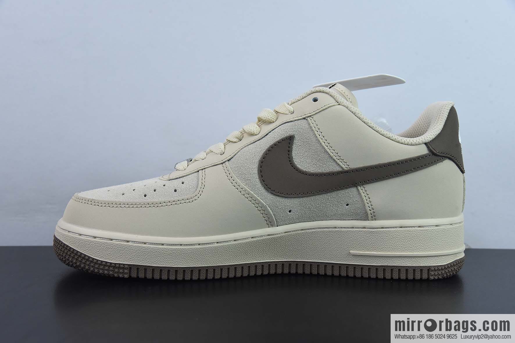 NIke Air Force 1 AF1 Air Force One/Low Help, Khaki Brown LV printed item number: BS6055-301