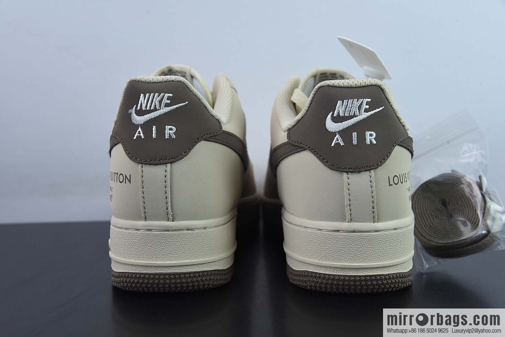 NIke Air Force 1 AF1 Air Force One/Low Help, Khaki Brown LV printed item number: BS6055-301