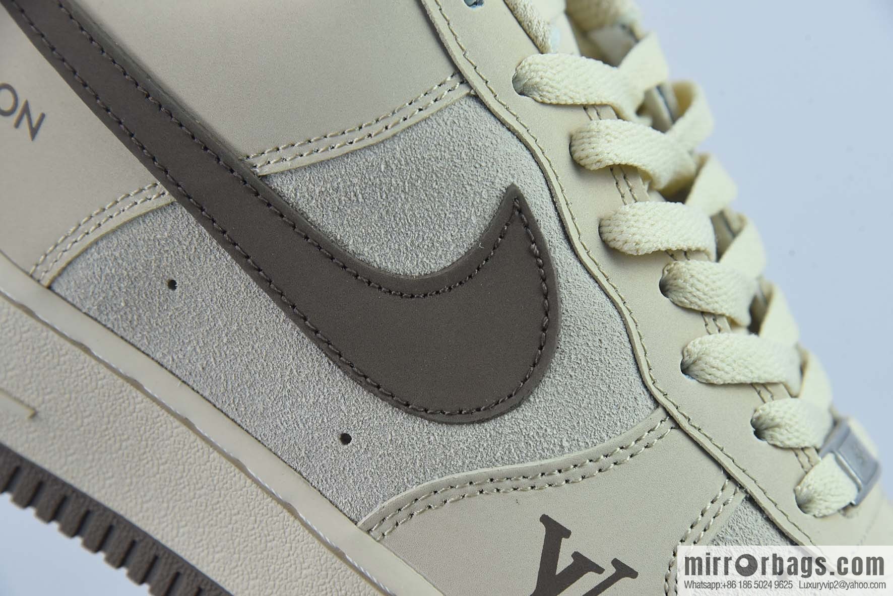 NIke Air Force 1 AF1 Air Force One/Low Help, Khaki Brown LV printed item number: BS6055-301